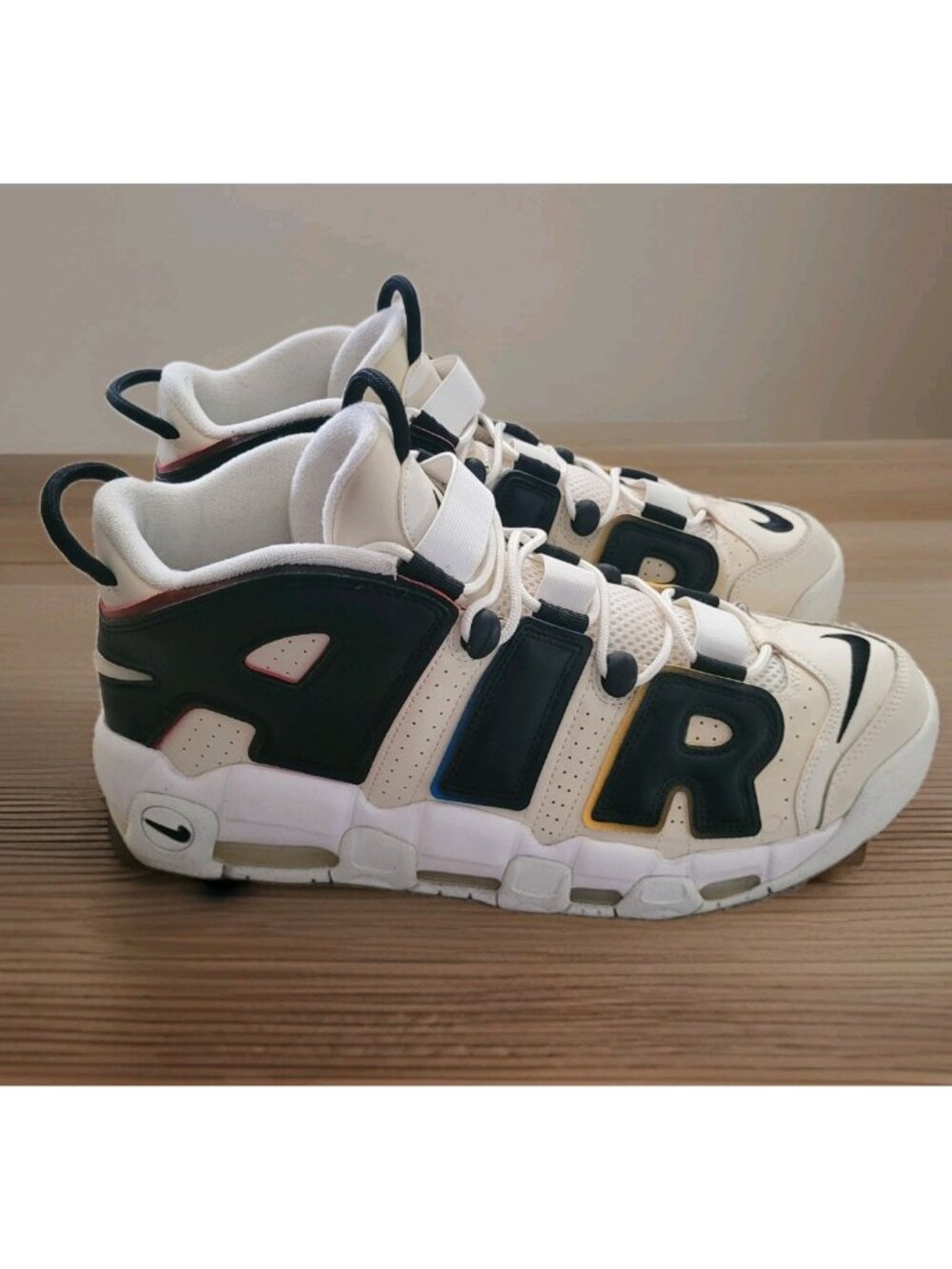 Nike Air More Uptempo Trading Cards Primary Colors Size 14 DM1297-100 Sneakers